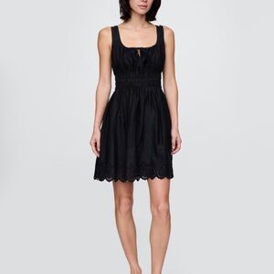 GAP Black Linen Mini Dress Size M